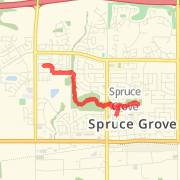 9.14 km Road Cycling in Spruce Grove on 2012-07-23 6:49 AM
