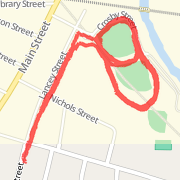 Ran 3.43 mi on 7/23/2012