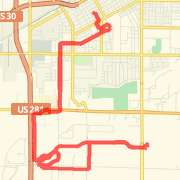 A  route mapped on Mon Jul 23 2012