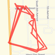 3.42 mi Run on Jul 23, 2012 8:21 PM