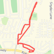 another easy interval run route for first training