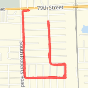 3.35 mi Run in Bridgeview on Jul 25, 2012 5:13 AM