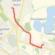 2.53 km General Road Cycling in Speyer on 25.07.2012 20:56