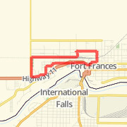 6.55 km Run in Fort Frances on 2012-07-26 6:41 AM