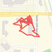0.87 mi Run in Phoenix on Jul 26, 2012 10:19 AM