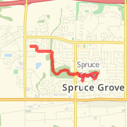 8.37 km Road Cycling in Spruce Grove on 2012-07-27 6:47 AM
