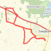 21.92 km Road Cycling in Svedala on 27 jul 2012 17:17