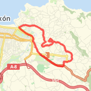 10.11 km Run in Gij&oacute;n on 27/07/2012 20:05