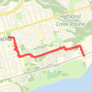 5.59 km Run in Toronto on 2012-07-27 5:28 PM