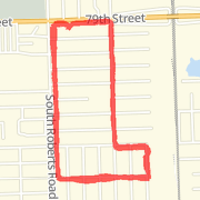 3.95 mi Run in Bridgeview on Jul 29, 2012 9:52 AM