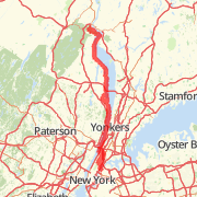 A 100.87 mi run mapped on Mon Jul 30 2012