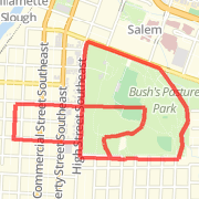 A 3.22 mi run mapped on Mon Jul 30 2012