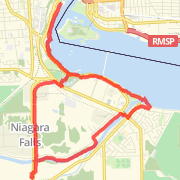 16.80 km Run in Niagara Falls on 2012-07-31 10:24 AM