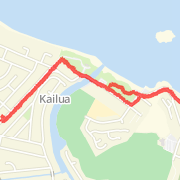 2.89 mi Hike in Kailua on Jul 31, 2012 9:07 AM