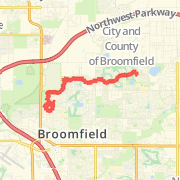 A 12.1 mi run mapped on Wed Aug 01 2012