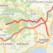 12.53 km Walk in Antibes on 1 ao&ucirc;t 2012 18:01