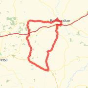 A 63.72 km ride mapped on Wed Aug 1 2012