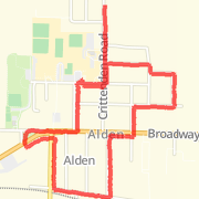 2.76 mi Run in Alden on Aug 1, 2012 6:09 PM