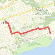 5.64 km Run in Toronto on 2012-08-03 5:37 PM