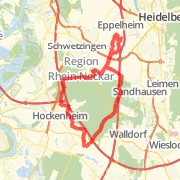 Eppelheim > Reilingen > Hockenheim 35 KM