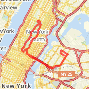16 miles Astoria/Central Park