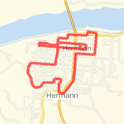Hermann run - in town 5 mi