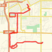 A  route mapped on Mon Aug 06 2012