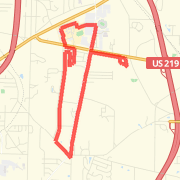 A 7.87 mi run mapped on Fri Sep 07 2012
