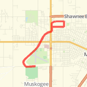 Muskogee from La quinta - paved trail