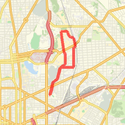 A 4.32 mi run mapped on Thu Aug 09 2012