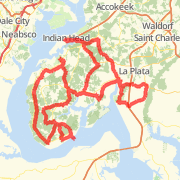 A 100.54 mi ride mapped on Mon Aug 13 2012
