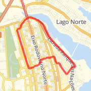 A 14.22 km run mapped on Tue Aug 14 2012
