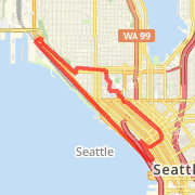 My Downtown Seattle running route