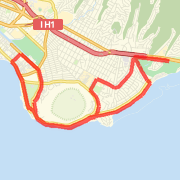 Hilly 12 miler thru Waikiki to Kalani High