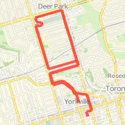7.3K zigzag up to st.clair and zigzag down