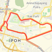 A 9.99 km run mapped on Thu Aug 16 2012