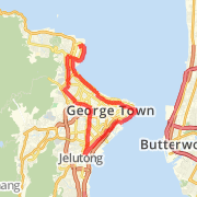 A 24.17 km run mapped on Thu Aug 16 2012