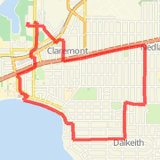 Dalkeith Rd Route via Queenslea, Waratah Stirling Hwy &amp; Reserve St