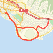 Wailana to church in Kahala and back around Diamond Head 