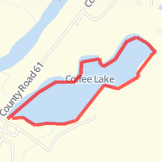 Run on Coffee Lake in the Winter (access from Hwy. 61)