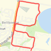 5.01 km Run in Moggill on 18/08/2012 7:14 PM