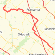 22.36 mile Road Cycling in Perkiomenville on Aug 19, 2012 at 08:40 am