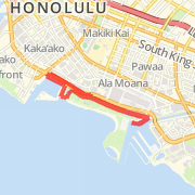 Around Ala Moana Park along AM Blvd
