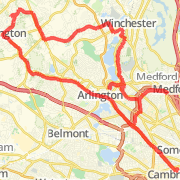 A 25.1 mi run mapped on Mon Aug 20 2012