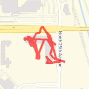 1.01 mi Run on Aug 20, 2012 10:24 AM