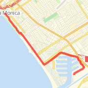 First Garmin Run - Santa Monica