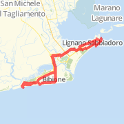 40.04 km Road Cycling in Lignano Sabbiadoro on 22/ago/2012 16:12