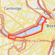 MGH to BU Bridge and back around river