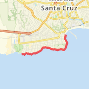 West Cliff Dr : 8k Out &amp; Back (east->west)