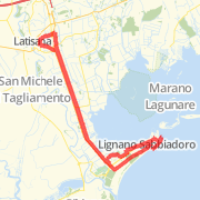 45.41 km Road Cycling in Lignano Sabbiadoro on 24/ago/2012 16:50